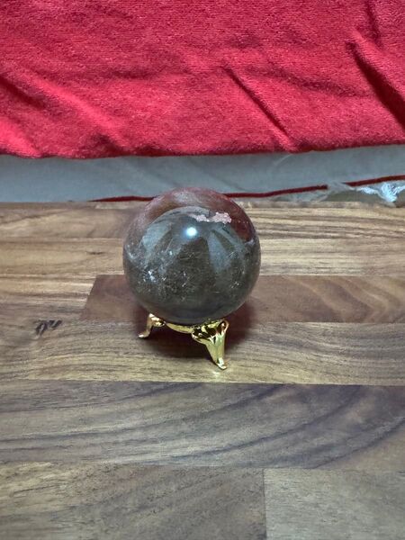 ルチル スフィア 天然石 台座付き
