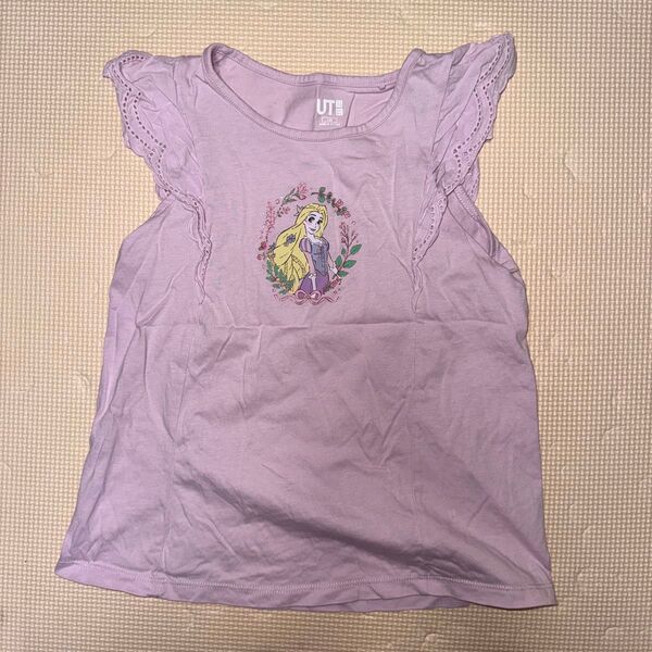 UNIQLO ラプンツェル Tシャツ 120cm パープル