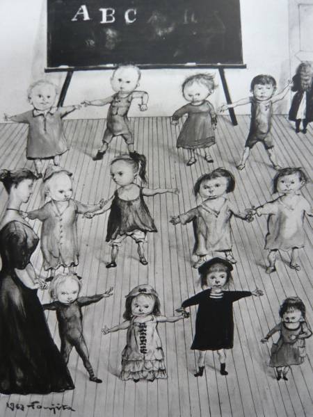 藤田嗣治、【マドンナ】、希少な限定額装用画集画、新品高級額 額装付 ...