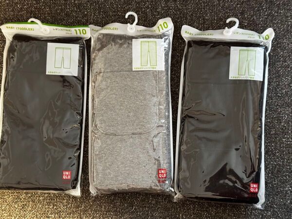 UNIQLO ベビー・トドラー用レギンス 110cm 3点セット 保育園 キッズ