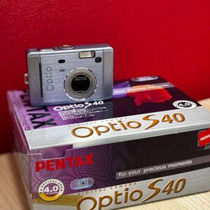 ▲【作動品】PENTAX Optio S40 コンパクトデジタルカメラ CCDカメラ