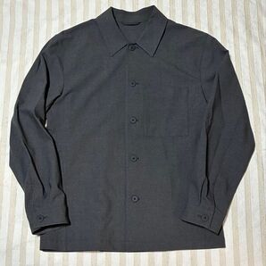 感動シャツジャケット ウールライク dark gray Sサイズ