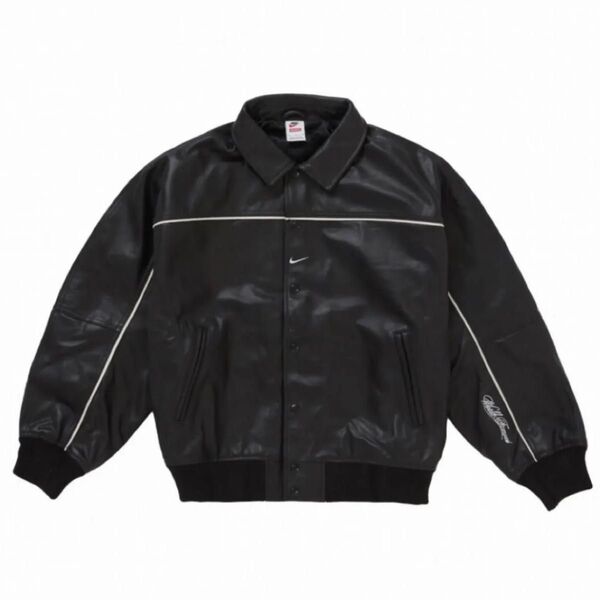 Supreme Nike Leather Varsity Jacket