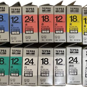 TEPRA ラベルプリンター テープカートリッジ 17本セット