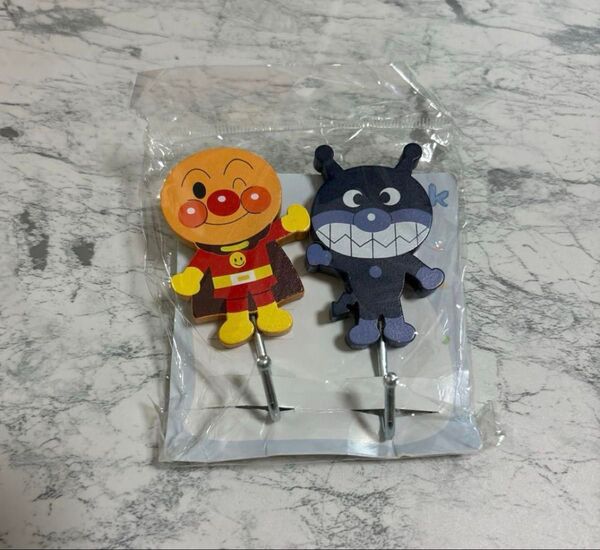 アンパンマン バイキンマン 壁掛けフック