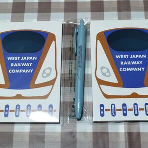 北陸新幹線 JR西日本 メモ帳 ノート WEST JAPAN RAILWAY COMPANY ジェットスリム ボールペン 非売品