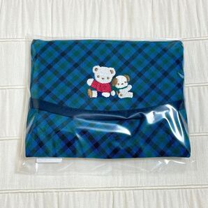 新品 ファミリア ティッシュケース グリーン