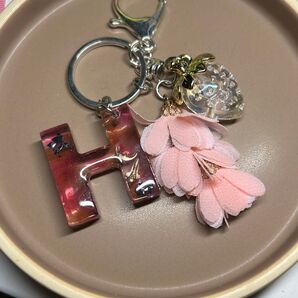 (6)イニシャルキーホルダー【H】