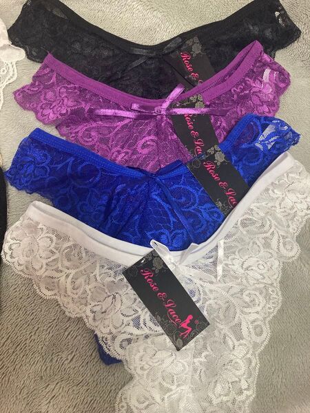 Rose&Lace レース ブラック ショーツ