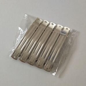 ハンドメイドをされる方へ ヘアバレッタ シルバー 5個セット