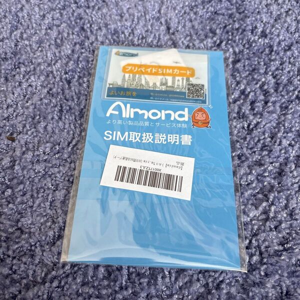 未使用★Almond simカード トルコ