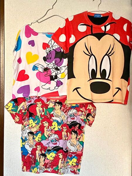 ディズニー リゾート Tシャツ 3点 ミニー アリエル Disney RESORT TDR