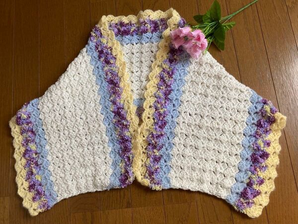 ハンドメイド☆かぎ針編み☆春色ショール