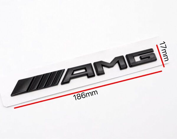 メルセデス・ベンツ(Mercedes Benz)AMGエンブレム リアエンブレム リヤエンブレム トランクエンブレム 黒