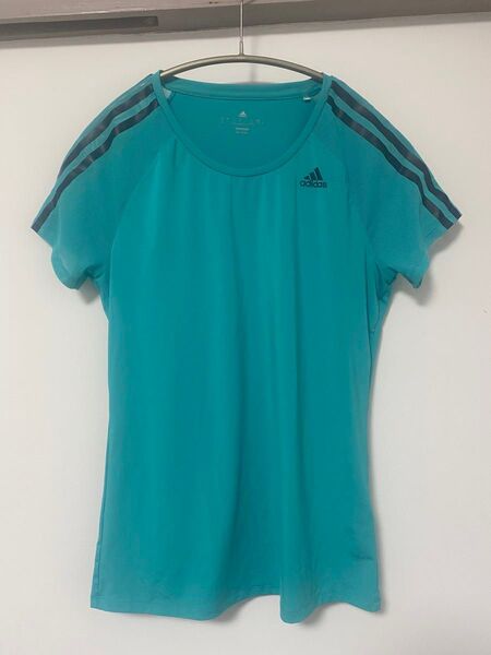 値下げ【美品】adidas Tシャツ エメラルドグリーン OT スポーツ トレーニング