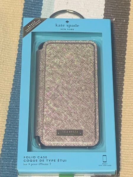 ★ 新品 ★ kate spade NEW YORK iPhone 7 手帳型ケース ピンクゴールド