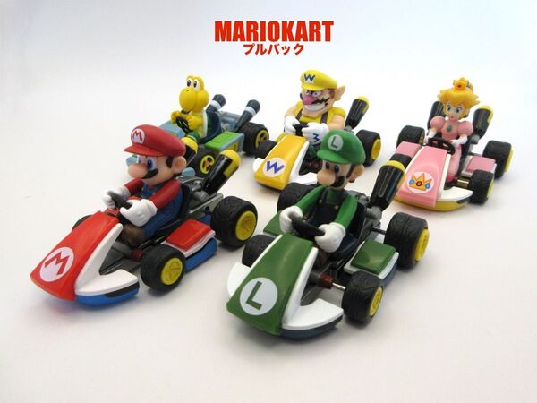 マリオカート プルバック ミニカー マリオ ルイージ ピーチ姫 ワリオ ノコノコ プルバックカー MARIOKART
