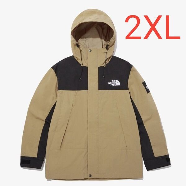 1着限定! ノースフェイス マウンテンジャケット ダークベージュ 2XL K612D