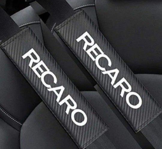 RECARO シートベルトパッド カーボン調 2個セット