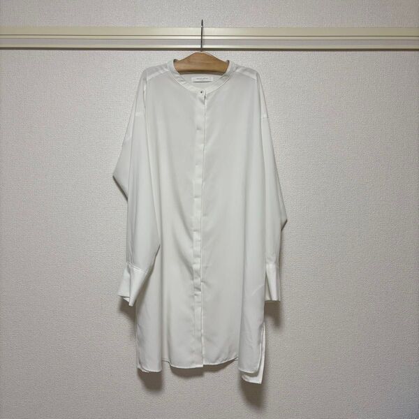 chocol raffine robe ホワイト ブラウス ロングシャツ