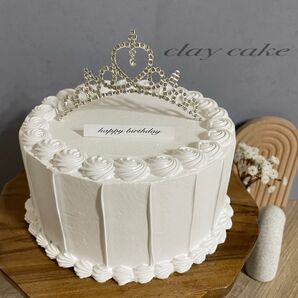 フェイクケーキ クレイケーキ ティアラ 誕生日