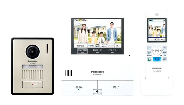 外でもドアホン テレビドアホン VL-SWD505KF(ワイヤレスモニター子機付)