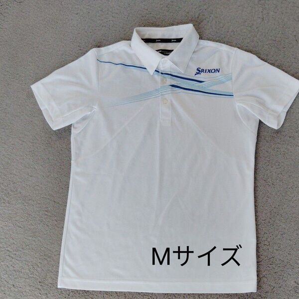 SRIXON ポロシャツ メンズ Mサイズ ホワイト ゴルフ