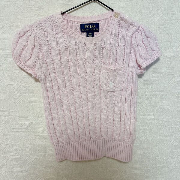 Polo Ralph Lauren ピンク セーター ニット 半袖 3T