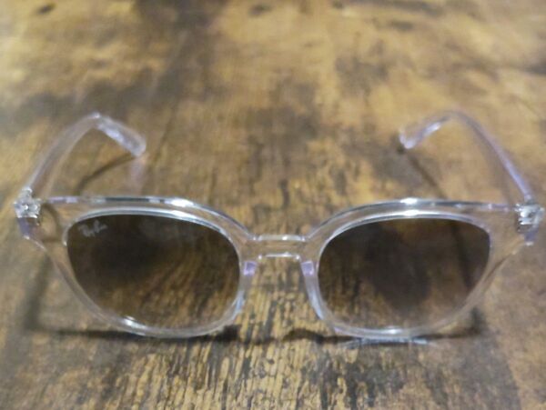 Ray-Ban サングラス クリアフレーム ブラウンレンズ