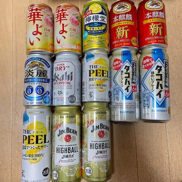 ビール、酎ハイ、ハイボール詰め合わせ
