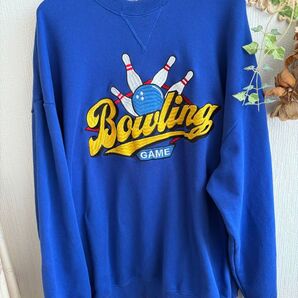 中学高校生♪SPINNS スピンズ 青 ブルー トレーナーF 男子女子 可愛い 鮮やかブルー スウェット 長袖