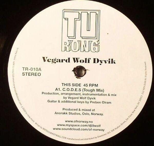新品未使用 Vegard Wolf Dyvik / C.O.D.E.S/Quad 1 12inchレコード　送料無料 (1076)