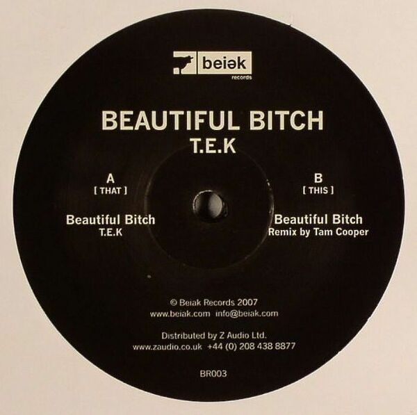 新品未使用 Tek / Beautiful Bitch -Tam Cooper Remix- 12inchレコード　送料無料 (1021)