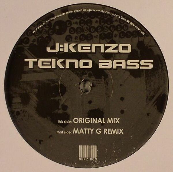 新品未使用 J Kenzo/Tekno Bass 12inchレコード　送料無料 (0458)