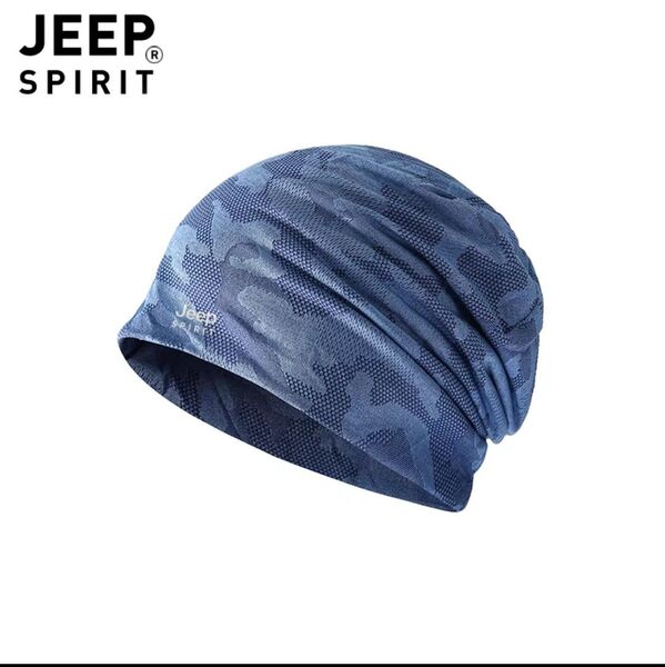 【帽子】Jeep 青色 春夏 薄手 メッシュ 速乾 涼感 UV対策 新品