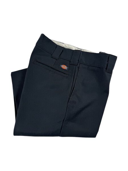 USED Dickies Slim Straight 30x30 ワークパンツ ディッキーズ 黒 細身シルエット アメカジ古着