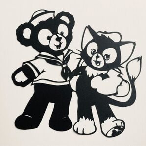 切り絵 ディズニー ダッフィー ジェラトーニ