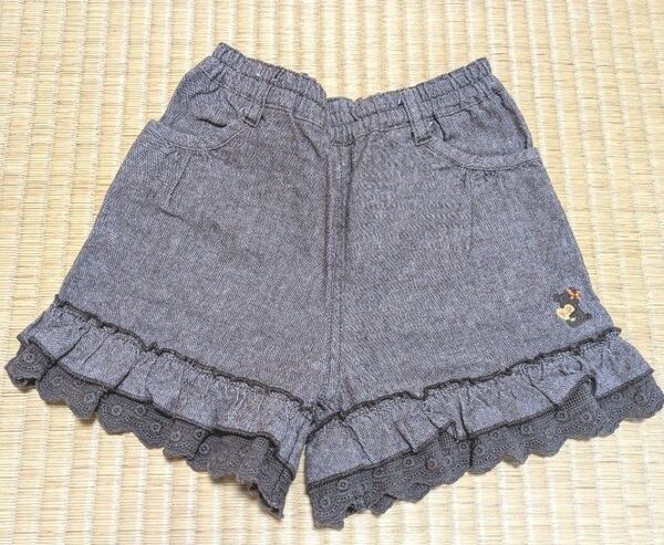 ニットプランナー(KP) Knit Planner ショートパンツ キュロット 茶色 レース 100cm