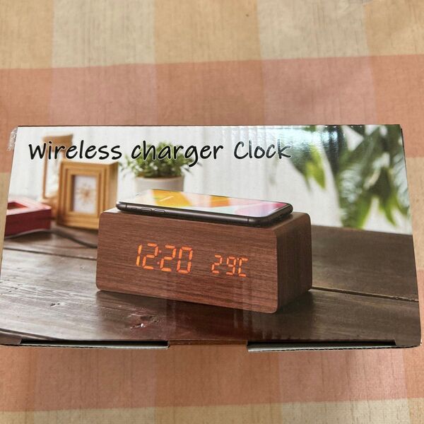 アイトック ワイヤレス充電機能付きクロック デジタル時計