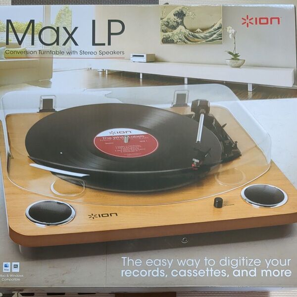 ion Max LP スピーカー内蔵レコードプレーヤー