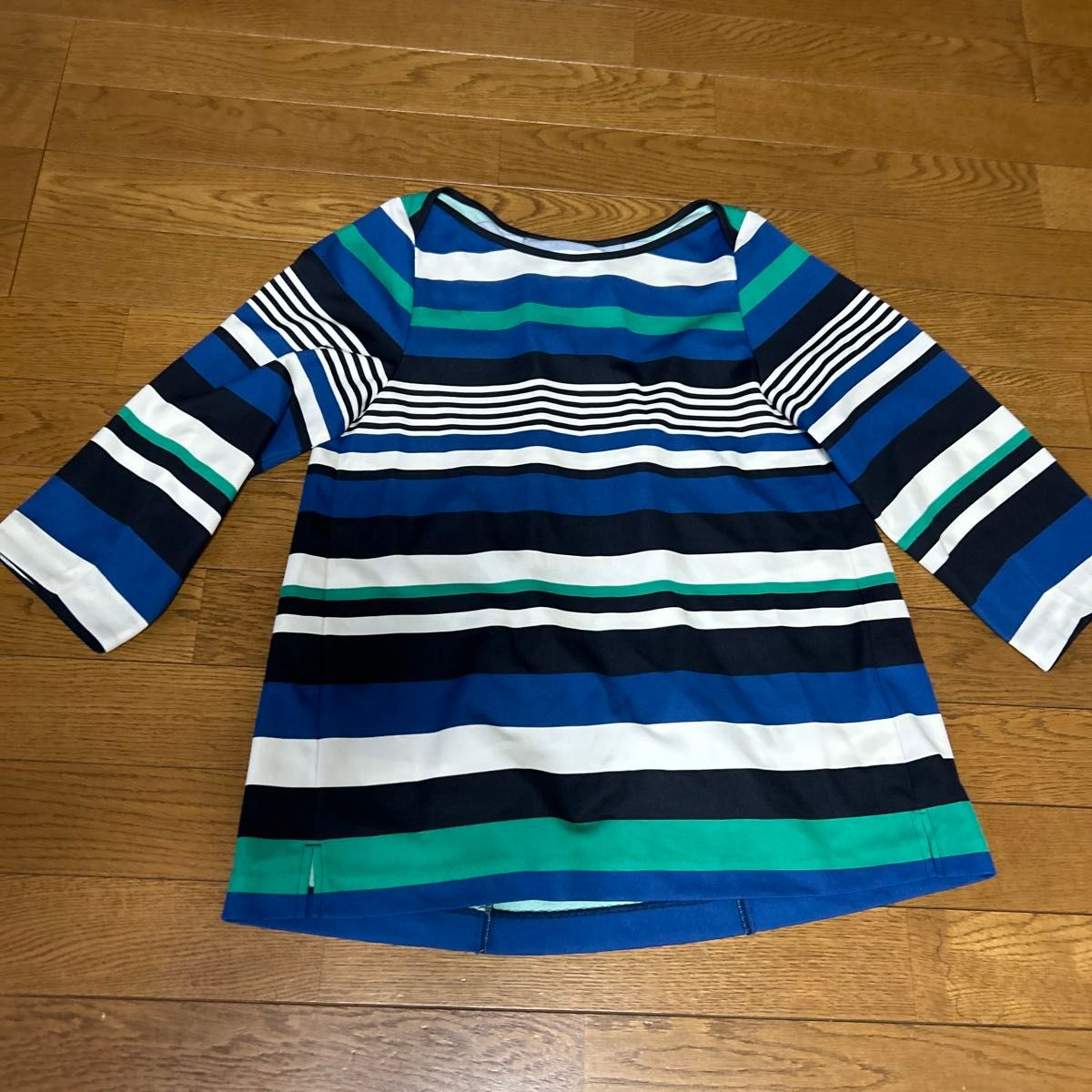 ボーダートップス ブルー系 グリーン系 レディース