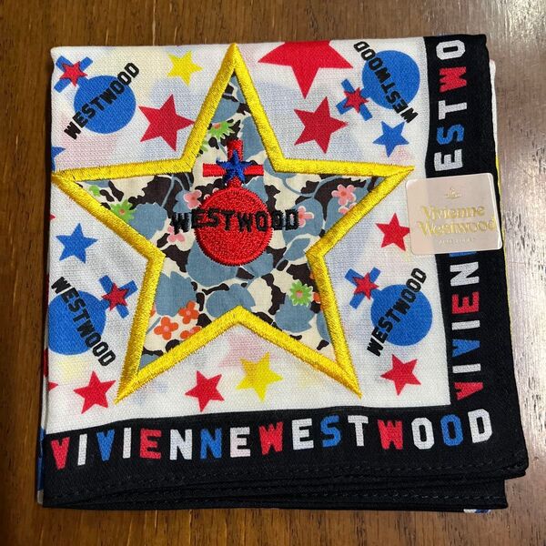 新品 Vivienne Westwood ヴィヴィアンウエストウッド ハンカチ 日本製