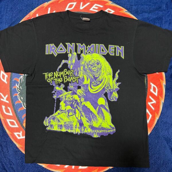 IRON MAIDEN Tシャツ バンドTシャツ サイズL レアカラー