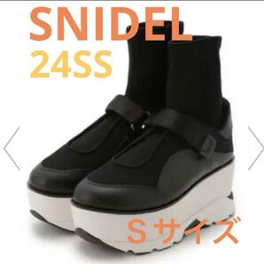 SNIDEL スナイデル ベルクロニットスニーカー 完売品 Sサイズ 未使用 24SS 2024春夏 プラダ miumiu