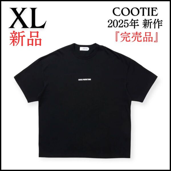 クーティー cootie C/R SMOOTH JERSEY S/S TEE 黒