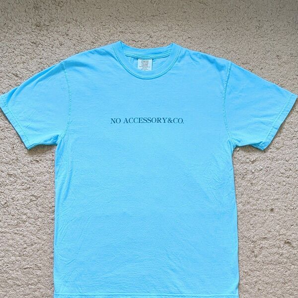 NO ACCESSORY&CO. 限定Tシャツ メンズ 半袖 Tシャツ ティファニーブルー Mサイズ