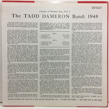 ■即決 Tadd Dameron Band / Volume3 MONO USA タッド・ダメロン DG 24880_画像2