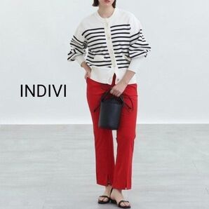 新品【褒められパンツ/洗える/接触冷感/UVケア】スリット入りストレートパンツМ