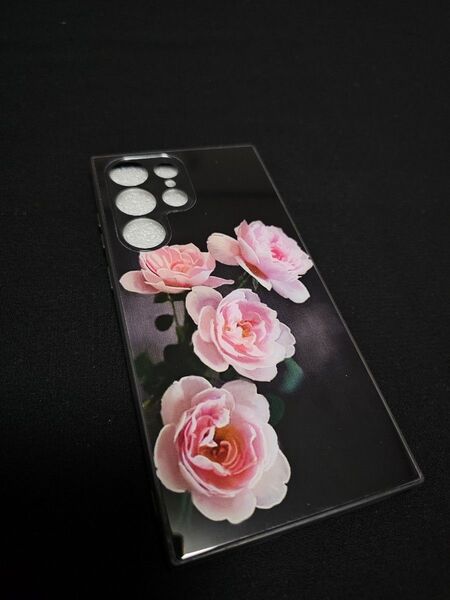 ★スマホケース Galaxy S23 Ultra 用 新品 ② android アンドロイド 薔薇 ローズ