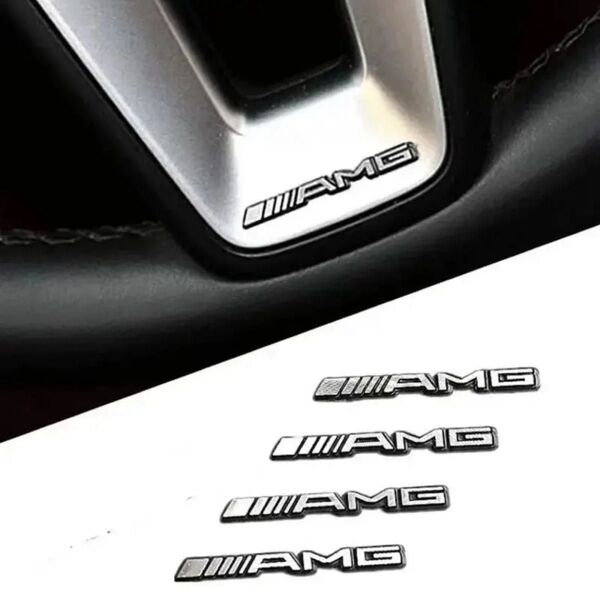 メルセデスベンツ AMG エンブレム ロゴステッカー 4枚セット